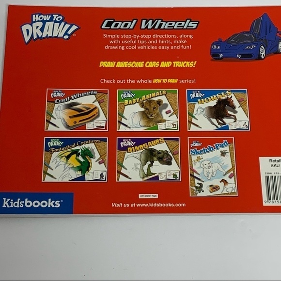 Kidsbooks | 2013 How to Draw! COOL WHEELS Paperback Drawing Book - Picture 2 of 12